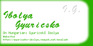 ibolya gyuricsko business card